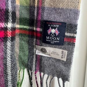J. Crew Multicolor Plaid Wool Scarf